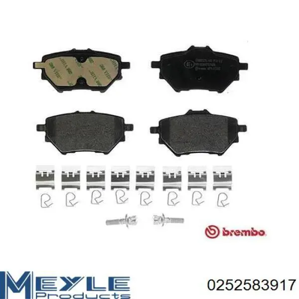 Задні гальмівні колодки BP12682 Optimal