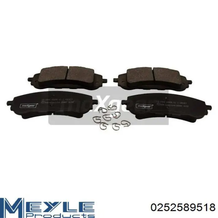 Передні тормозні колодки BPD1072 Jurid/Bendix