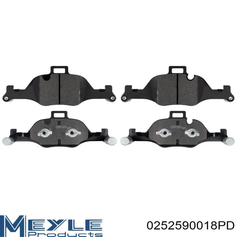 Колодки гальмівні передні, дискові 2211450 Metelli