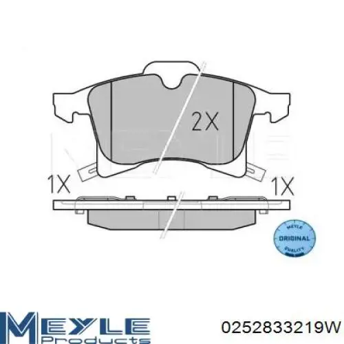 Купити 93189698 Opel Колодки гальмівні передні, дискові