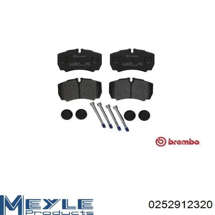 Задні гальмівні колодки 0252912320 Meyle
