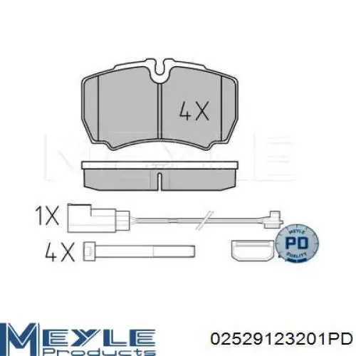 Купити D281E Dafmi Задні колодки