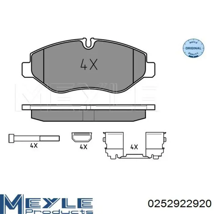 Колодки гальмівні передні, дискові 5801268962 Iveco