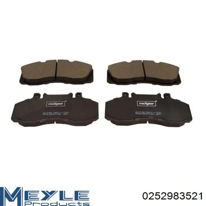 Задні гальмівні колодки Meyle 0252983521 ціна, від 39.31 USD