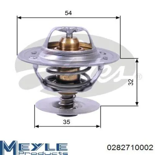 Автомобільний термостат Meyle 0282710002 ціна, від 9.13 USD