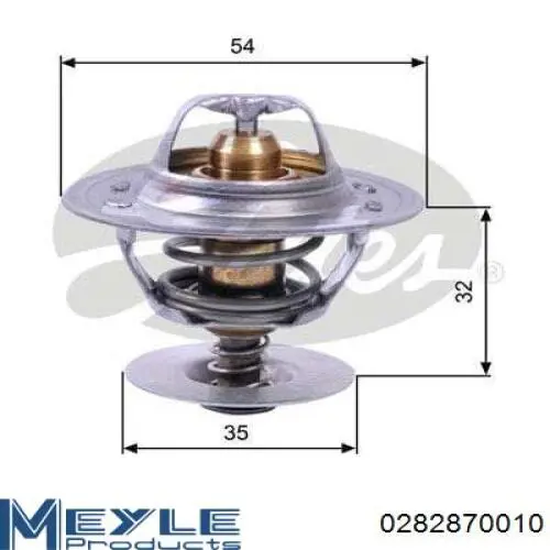 Автомобільний термостат Meyle 0282870010 ціна, від 7.83 USD