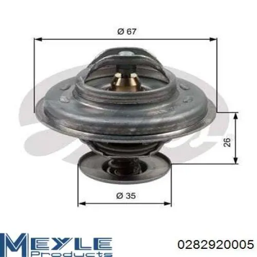 Автомобільний термостат Meyle 0282920005 ціна, від 9.86 USD