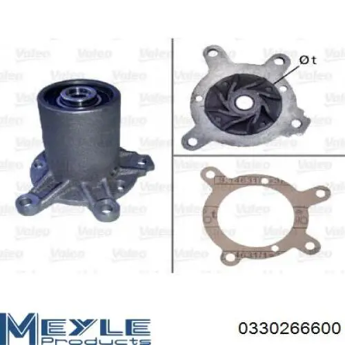 Помпа охолодження Mercedes A6162000720 ціна, від 41.53 USD