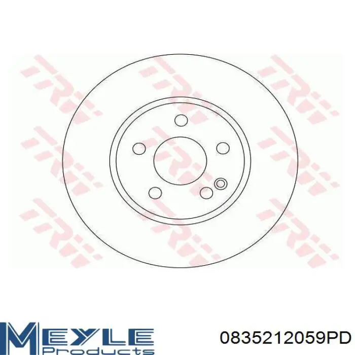 Гальмівні диски передні 0835212059PD Meyle