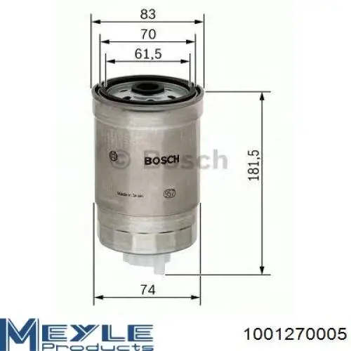 Паливний фільтр BS04102 Boss