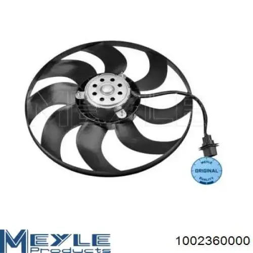 1002360000 Meyle електровентилятор охолодження в зборі (двигун + крильчатка)