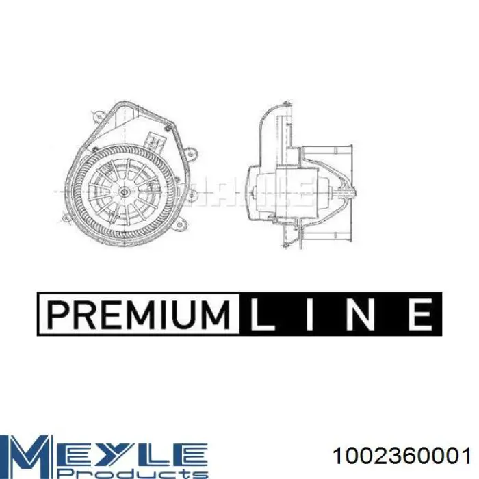 Вентилятора пічки AB54000P Mahle Original