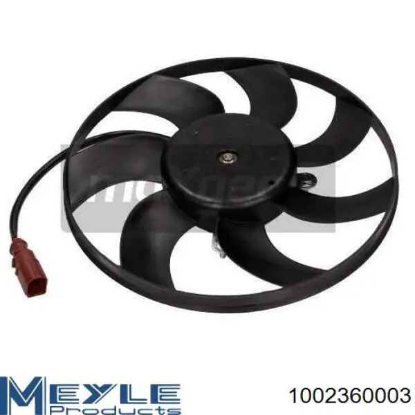1002360003 Meyle електровентилятор охолодження в зборі (двигун + крильчатка, правий)