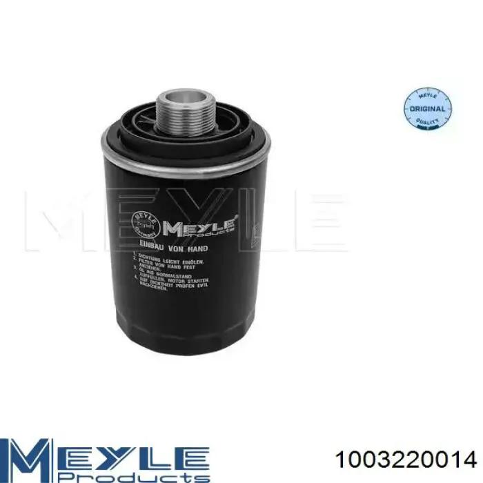 Масляний фільтр двигуна Meyle 1003220014 ціна, від 13.00 USD