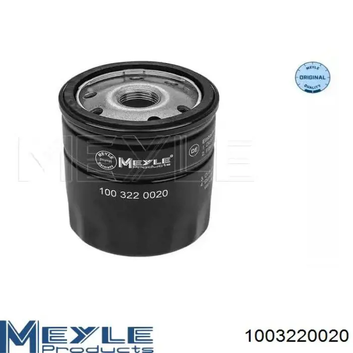 Масляний фільтр двигуна Meyle 1003220020 ціна, від 10.89 USD
