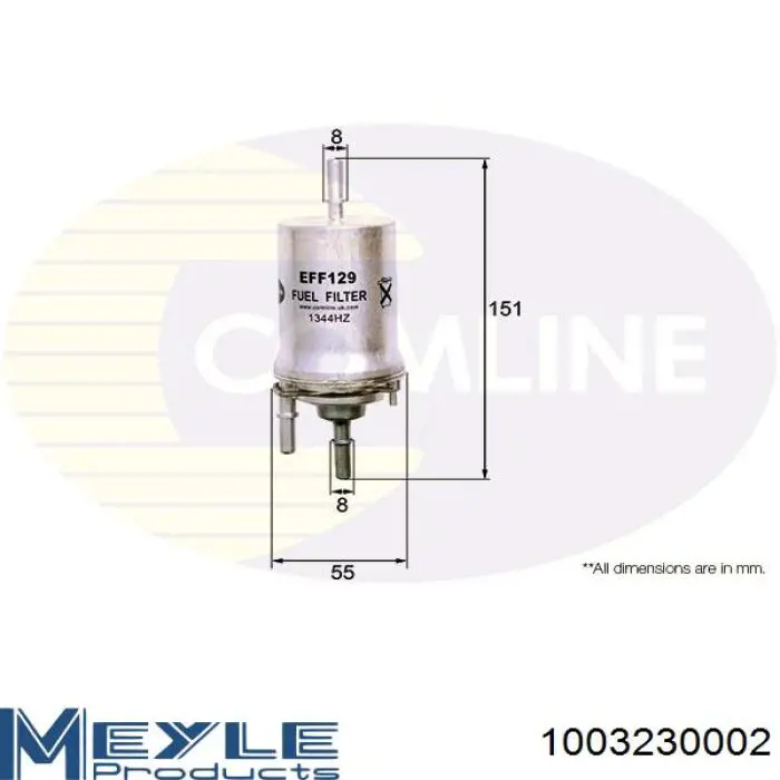 Фільтр тонкого очищення палива Filtron WF8311 ціна, від 10.13 USD