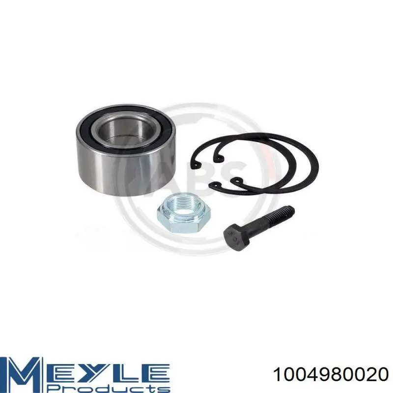 Купити 1004980020 Meyle Підшипник ступиці передньої