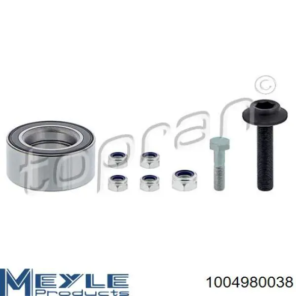 Комплект підшипник маточини передньої Meyle 1004980038 ціна, від 19.58 USD