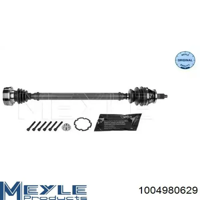 Піввісь передня, права Meyle 1004980629 ціна, від 90.36 USD