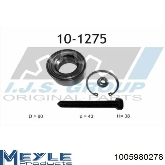 Підшипник маточини задньої Dayco KWD1259 ціна, від 24.25 USD