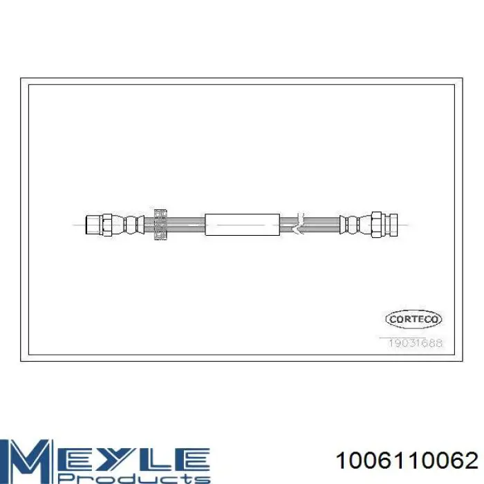 Шланг гальмівний задній K&K FT2520 ціна, від 6.40 USD