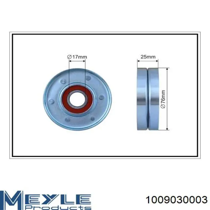 1009030003 Meyle натягувач приводного ременя