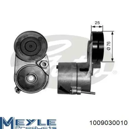 1009030010 Meyle Натяжна планка поліклинового ременя