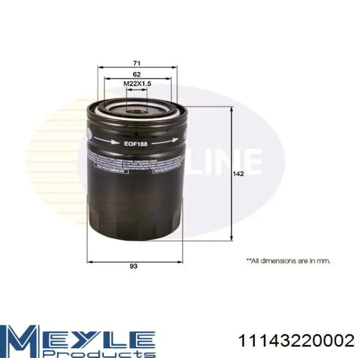 Купити MMF045127 Mando Фільтр очищення масла відцентровий