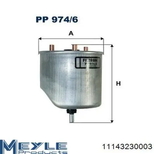WK9034 Mann-Filter фільтр паливний