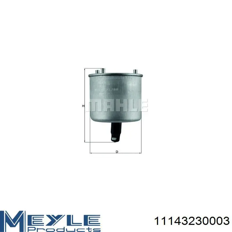 Фільтр тонкого очищення палива Mfilter DF3561 ціна, від 21.28 USD
