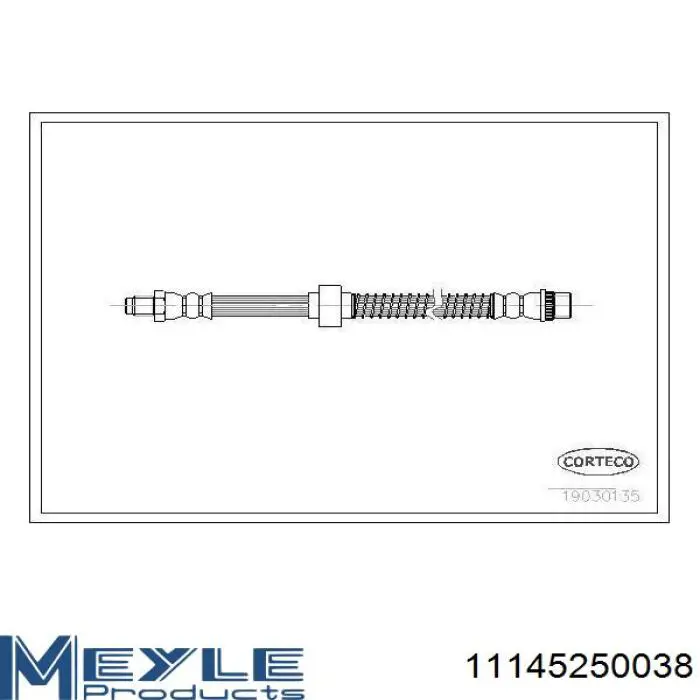 Шланг гальмівний передній Peugeot/Citroen 480697 ціна, від 9.23 USD