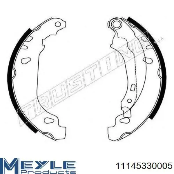 Колодки гальмові задні, барабанні Tomex TX2152 ціна, від 17.16 USD