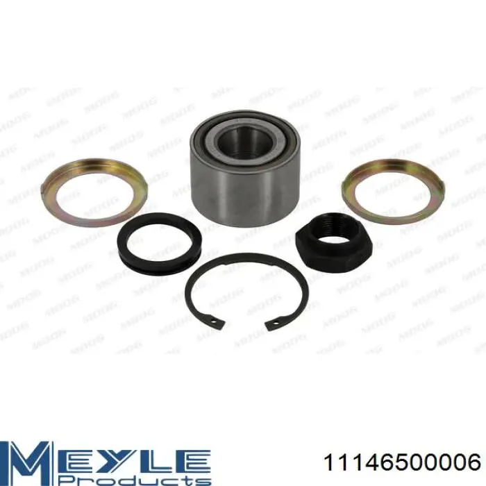 Комплект підшипник маточини передньої Meyle 11146500006 ціна, від 17.86 USD