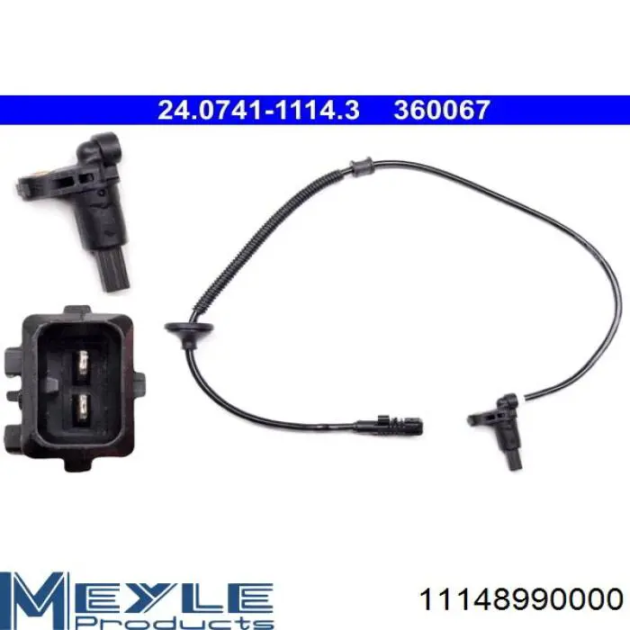 Купити 11148990000 Meyle Датчик АБС (ABS) задній