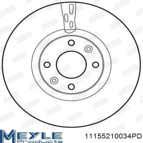 Диск переднього гальма Peugeot/Citroen 424964 ціна, від 41.68 USD