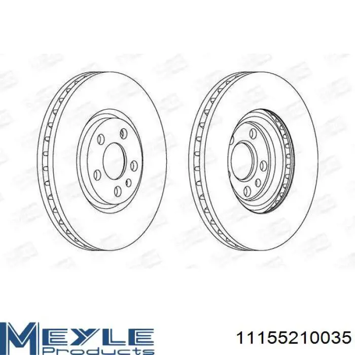 Купити 11155210035 Meyle Ротор гальмівний