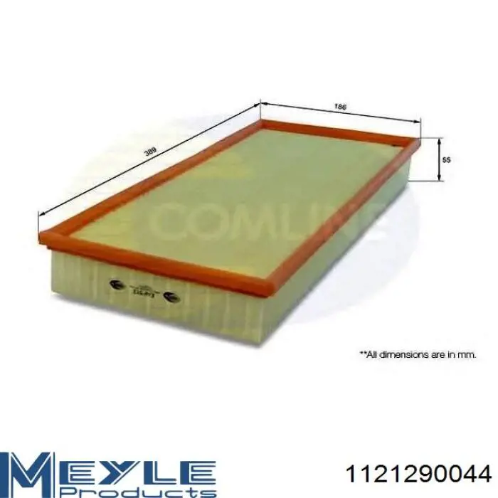Фільтр повітряний Meyle 1121290044