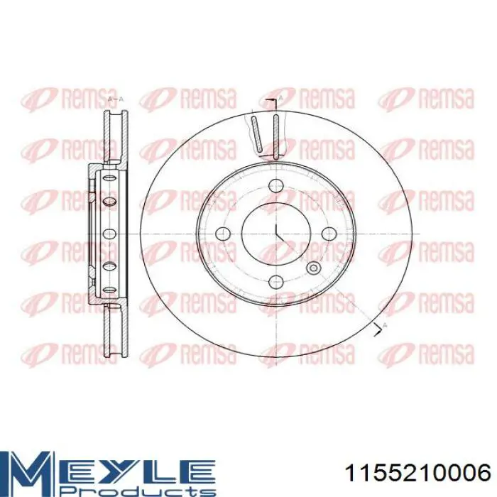 Диск гальмівний передній Bosch 986479776