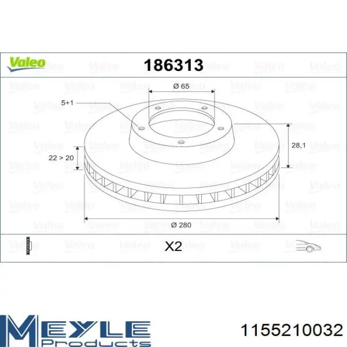 Диск переднього гальма Bosch 986478619 ціна, від 42.84 USD