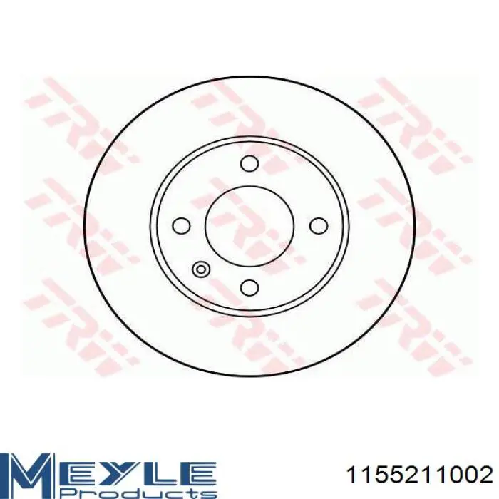 ADV184350 Blue Print Гальмо дискове переднє