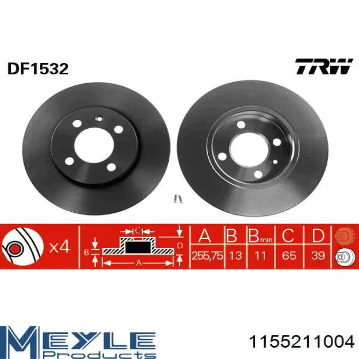 Гальмівні диски передні 8514914 Brembo
