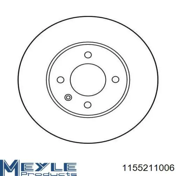 Диск переднього гальма Meyle 1155211006 ціна, від 24.98 USD