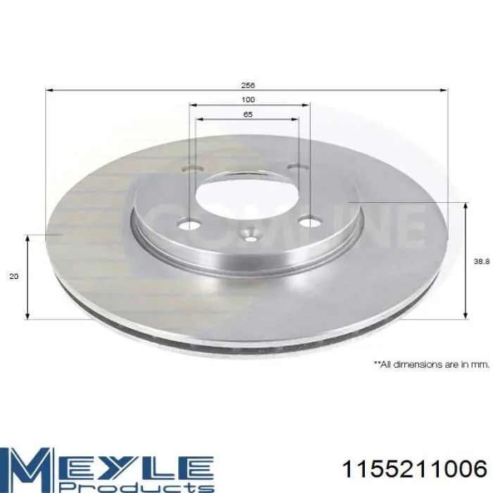 Гальмівні диски передні ADC1410V VAG