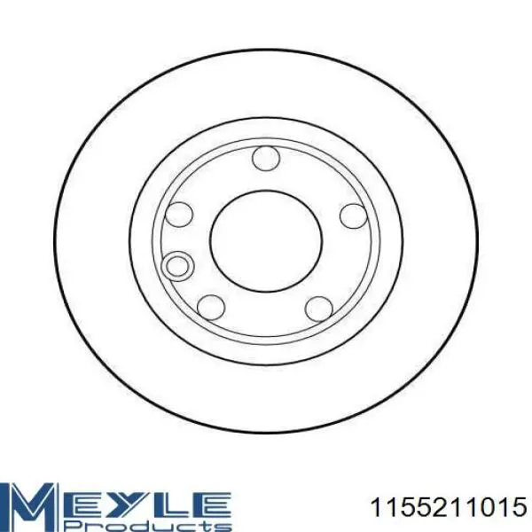 Диск переднього гальма Meyle 1155211015 ціна, від 28.88 USD