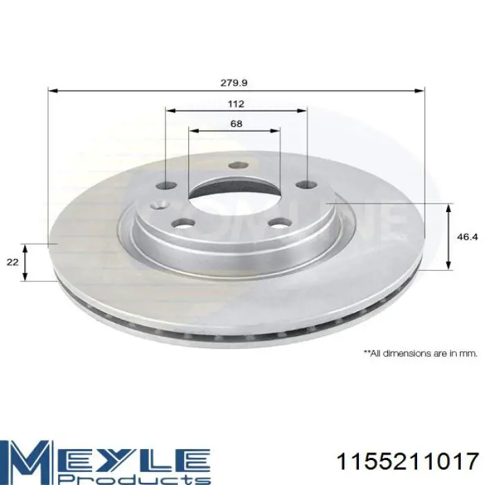 Диск переднього гальма Cifam 800468C ціна, від 38.11 USD