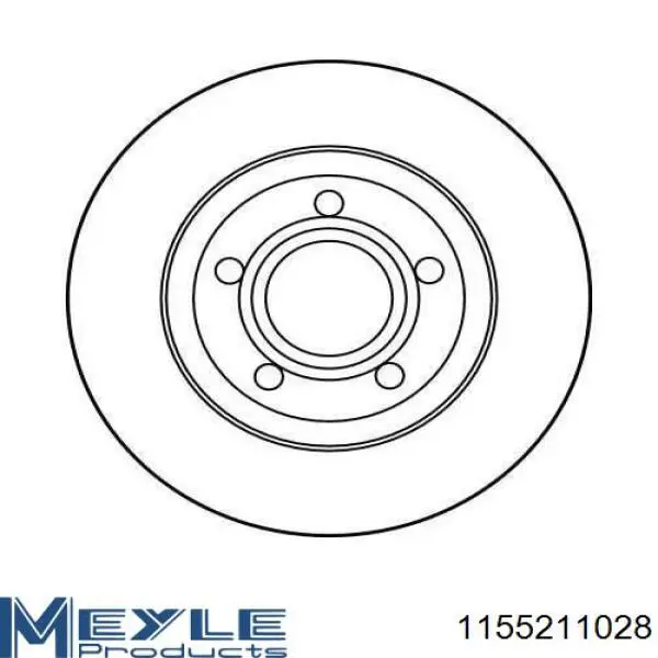 Диск гальмівний передній Meyle 1155211028