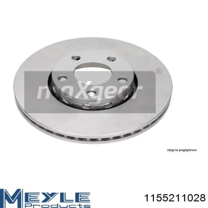 Диск переднього гальма Meyle 1155211028 ціна, від 31.10 USD
