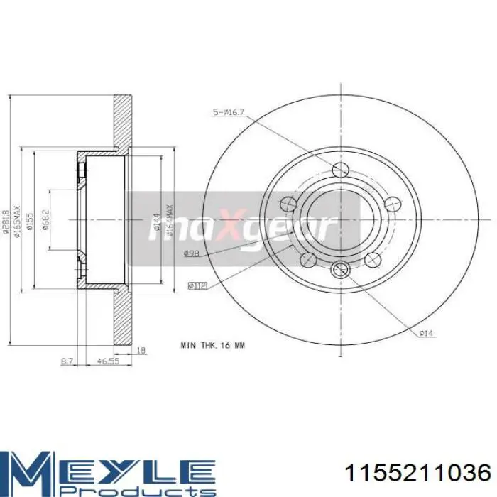 Купити PB1373 Starline Ротор гальмівний