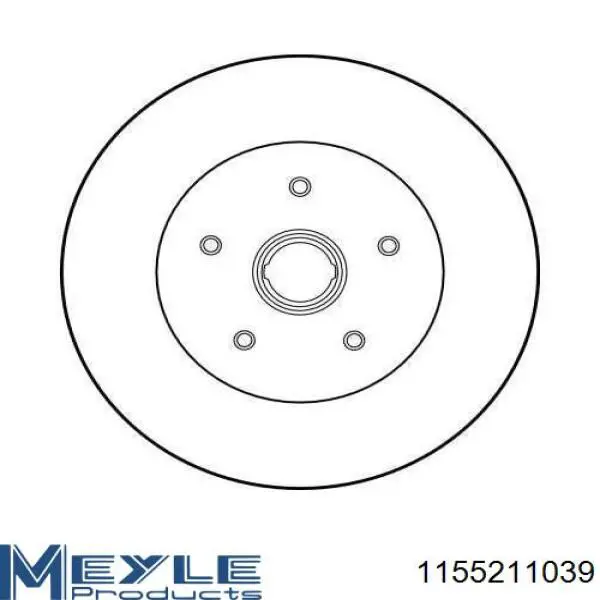 Купити 1155211039 Meyle Ротор гальмівний