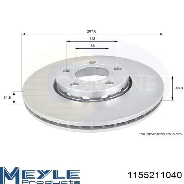 Диск переднього гальма Hort HD8244 ціна, від 36.61 USD